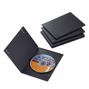 [ELECOM（エレコム）] スリムDVDトールケース CCD-DVDS02BK