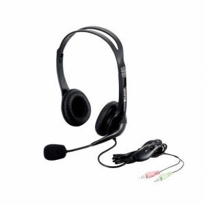 [ELECOM（エレコム）] ヘッドセット（両耳オーバーヘッドタイプ） HS-HP07BK