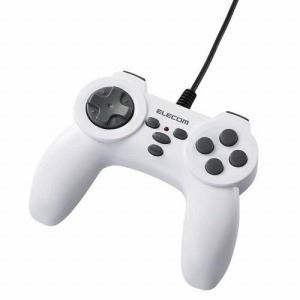 [ELECOM（エレコム）] リーズナブルなレシーバ固定式無線マウス10ボタンUSBゲームパッド JC-U2410TWH