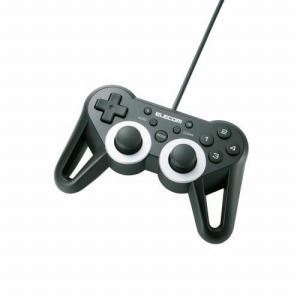 [ELECOM（エレコム）] 高耐久ボタンを装備したUSBタフゲームパッド JC-U3312SBK