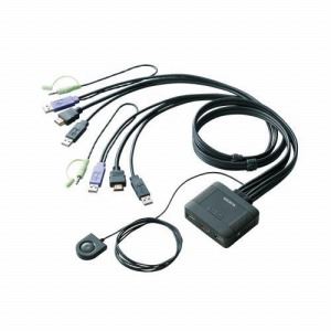 [ELECOM（エレコム）] パソコン切替器／HDMI対応 KVM-HDHDU2