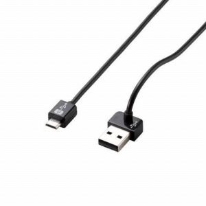 [ELECOM（エレコム）] Micro-USB（A-MicroB）ケーブル（L型） MPA-AMBU10BK