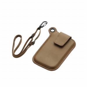 [ELECOM（エレコム）] スマートフォン用レザーポーチ（ブラウン） P-01LCBR