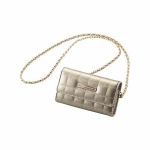 [ELECOM（エレコム）] スマホ用ショルダーポーチ／汎用／ゴールド P-01SPGD