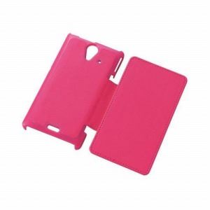 [ELECOM（エレコム）] au SOL22用ソフトレザーカバー／ピンク PA-SOL22PLFYPN