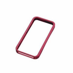[ELECOM（エレコム）] iPhone5用アルミバンパー（レッド） PS-A12ALBRD
