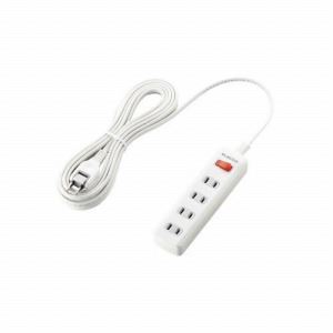 [ELECOM（エレコム）] 一括スイッチ付 雷ガードタップ[2P式4個口5.0m] T-K02-2450WH