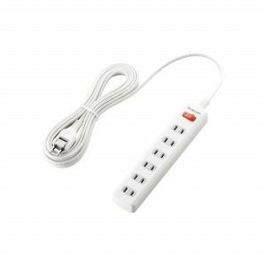 [ELECOM（エレコム）] 一括スイッチ付 雷ガードタップ[2P式6個口5.0m] T-K02-2650WH