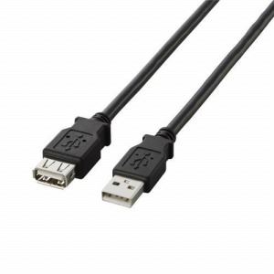 [ELECOM（エレコム）] USB2.0延長ケーブル（A-A延長タイプ）[2.0m] U2C-E20BK