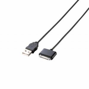 [ELECOM（エレコム）] iPad／iPhone用 充電・転送ケーブル[1.0m／ブラック] USB-UAD10BK