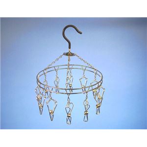 大木製作所 ステンレスハンガー 丸型 ピンチ数：12個 00354-8