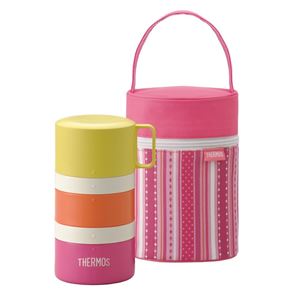 Thermos/サーモス フレッシュランチボックス 3段式 560ml ピンク DJG-551-P