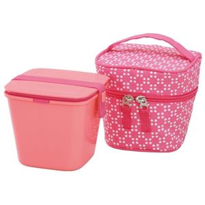 Thermos／サーモス フレッシュランチボックス 2段式 580ml ピーチ DJJ-600-PCH