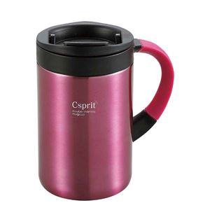 保冷カップ タンブラー キャプテンスタッグ（CAPTAIN STAG） シーエスプリ ダブルステンレスマグカップ 280ml ピンク