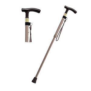 象印ベビー 伸縮アルミステッキ80ブラウン