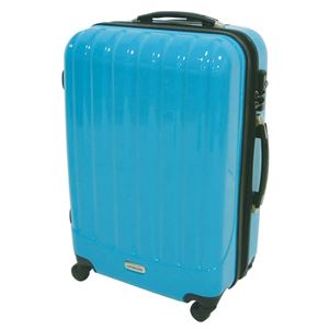 パール金属 トラベルスーツケース TSAロック付きダブルファスナータイプ （M） ミントグリーン