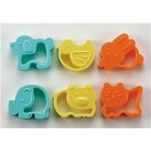 パール金属 PCゆかいなクッキー抜き型6個組（ケース付） D-4856