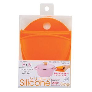 パール金属 H＆B シリコーンミトン オレンジ C-8883