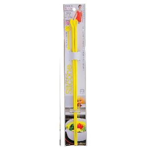 パール金属 H＆B シリコーン味見付菜箸33cm イエロー C-8852