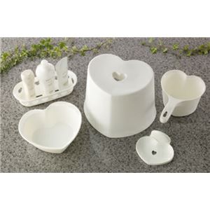 イセトー／伊勢藤 ハート風呂いす5点セット I-371 色：ホワイト