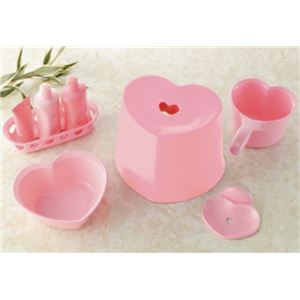 イセトー/伊勢藤 ハート風呂いす5点セット I-371 色:ローズピンク