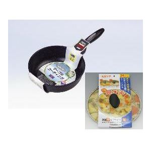 ガラス蓋24cm付 Orient／オリエント OR-4253 BIO 高耐久性マーブルコーティング 深型フライパン 24cm