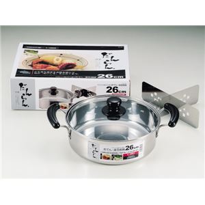 パール金属 だんらん ステンレス製 ガラス蓋付 おでん・湯豆腐鍋 26cm 型番:H-4796