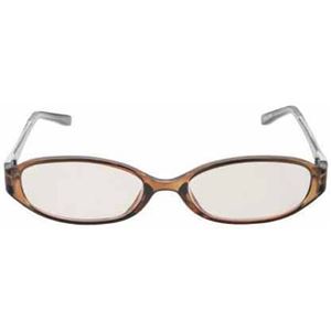 エレコム ブルーライト対策メガネ PC GLASSES オーバルタイプ ブラウン OG-FBLP02BR