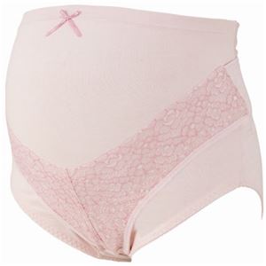 やわらかサポート妊婦帯ガードル 調整ベルト フラワーレース L ピンク 6210021