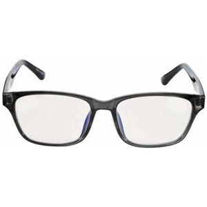 エレコム ブルーライト対策メガネ PC GLASSES(クリア) ウェリントンタイプ OG-ABLC08GY グレー