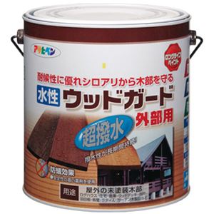 アサヒペン 水性ウッドガード外部用 マホガニー 3L
