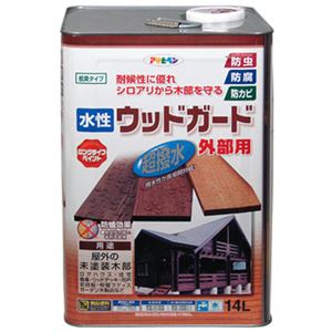 アサヒペン 水性ウッドガード外部用 パイン 14L