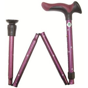 ステッキ かるがもPLUS 折畳 桜