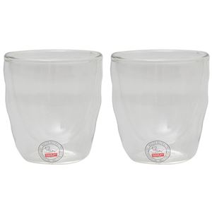 bodum(ボダム) ピラトゥスダブルウォールグラス 0.08L 2個組 クリア 11477-10