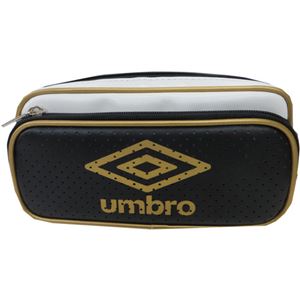 UMBRO 2段ペンポーチ ブラック H130-15×4セット