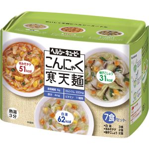 キユーピー こんにゃく寒天麺 7食セット 132.6g×3セット