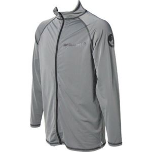 NORTHCOAST ノースコースト 前ファスナー長袖 ラッシュガード NC-8560 チャコール L