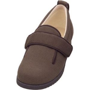 あゆみシューズ ダブルマジックII 11E 右足用 茶 7029 3L