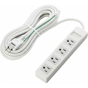 エレコム EU RoHs指令準拠 3ピン対応タップ T-T01-3450WH/RS×2セット