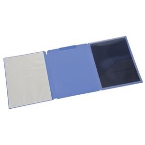 ナカバヤシ ミーティングファイルボード クリアポケット付 FQ1030-B ブルー×7セット