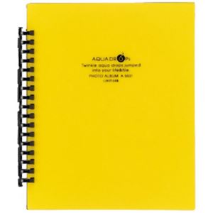 【在庫限り】LIHIT LAB AQUA DROPs フォトアルバム A-5031-5 黄×10セット