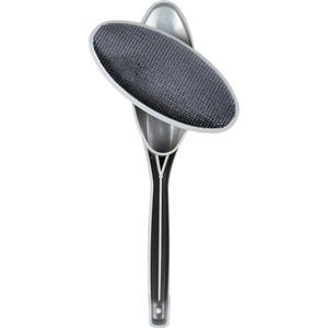 エチケットブラシ 回転式 H02 グレー×4セット