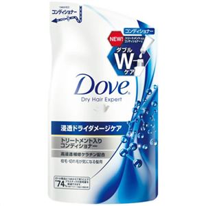 （まとめ買い）ダヴ 浸透ドライダメージケア コンディショナー つめかえ用 350ml×12セット