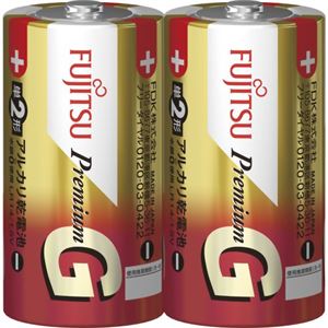 （まとめ買い）FUJITSU アルカリ乾電池 PremiumG 単2×2P×15セット