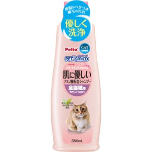 （まとめ買い）ペティオ ペッツスマイルド 肌に優しいアミノ酸配合シャンプー 全猫種用 350ml×7セット