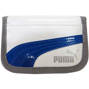 （まとめ買い）puma(プーマ) メタリックラインパスケース ブルー×4セット