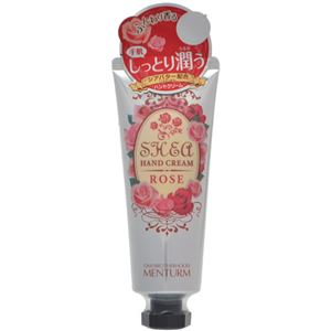 (まとめ買い)メンターム シアハンドクリーム ローズの香り 75g×4セット