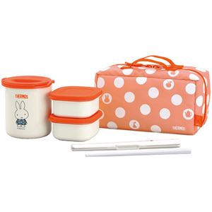 (まとめ買い)サーモス 保温弁当箱 約0.6合 ミッフィー レッド DBQ-251B R×2セット