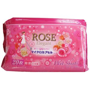 (まとめ買い)水拭き フローリング用雑巾がけシート ローズの香り 20枚入×30セット