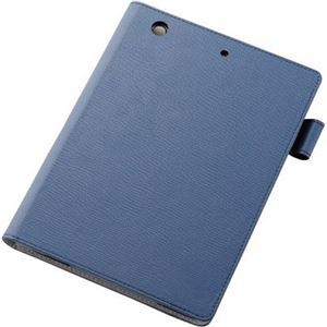 （まとめ買い）エレコム クロスパッド iPad mini Retina 2013/2012 ノートパッドタイプケース ブルー TB-A13STNBU×2セット